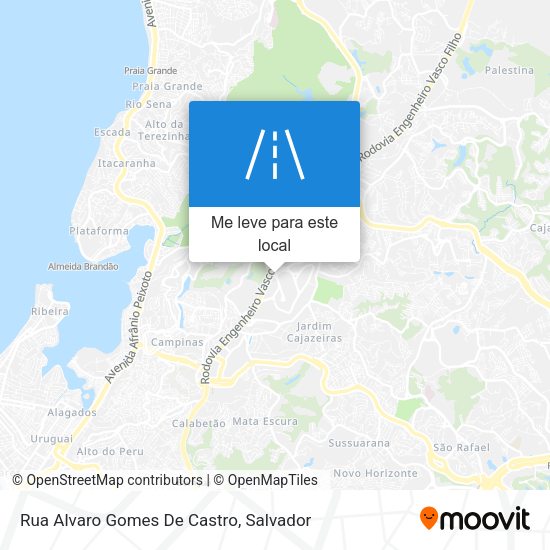 Rua Alvaro Gomes De Castro mapa