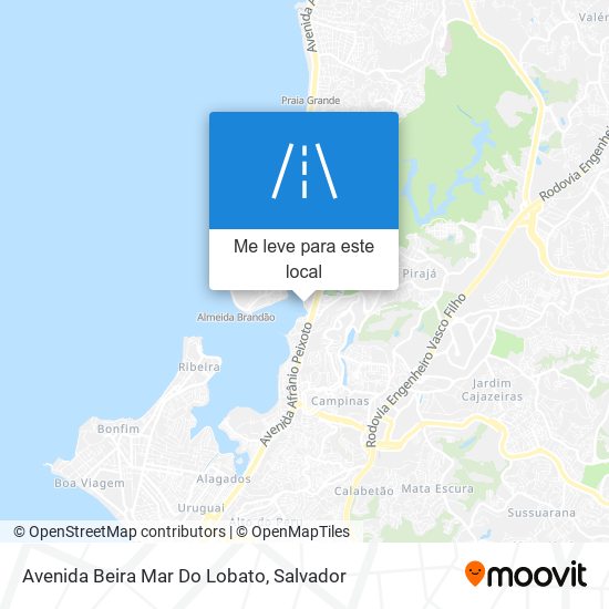 Avenida Beira Mar Do Lobato mapa