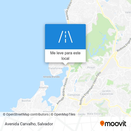 Avenida Carvalho mapa