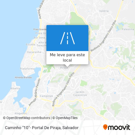 Caminho "10"- Portal De Piraja mapa