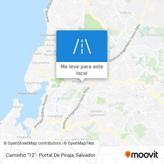 Caminho "12"- Portal De Piraja mapa