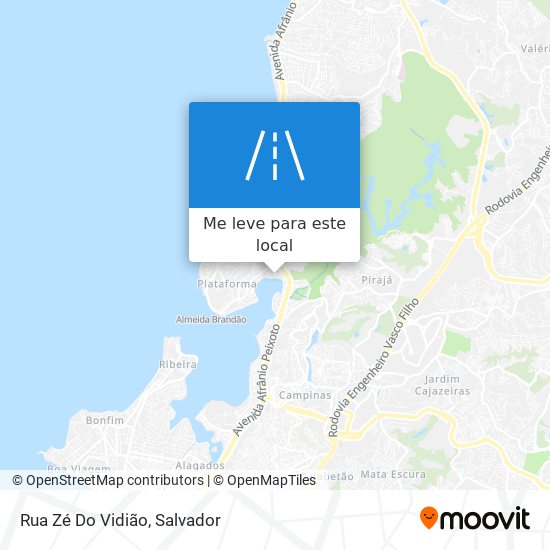 Rua Zé Do Vidião mapa