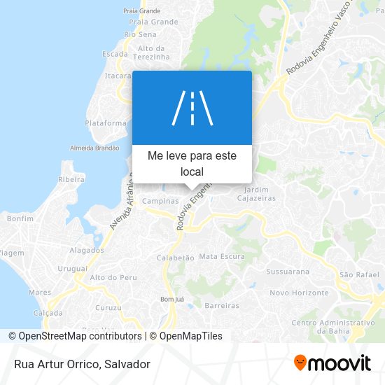 Rua Artur Orrico mapa