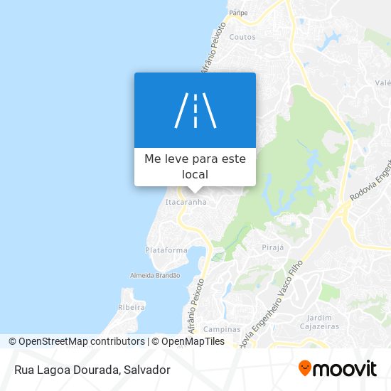 Rua Lagoa Dourada mapa