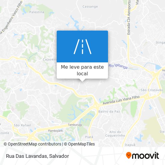 Rua Das Lavandas mapa