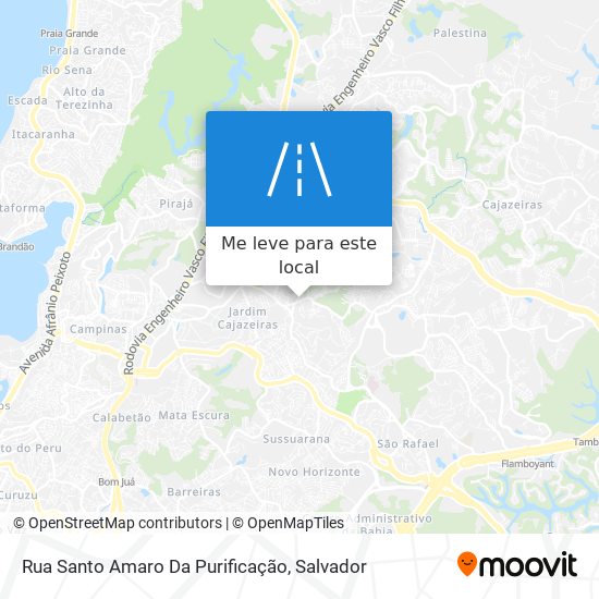 Rua Santo Amaro Da Purificação mapa