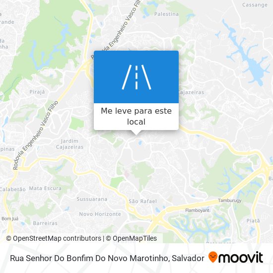 Rua Senhor Do Bonfim Do Novo Marotinho mapa