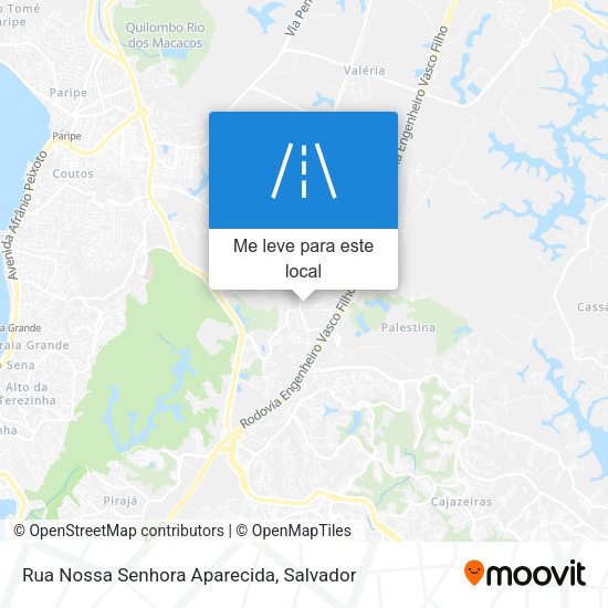 Rua Nossa Senhora Aparecida mapa