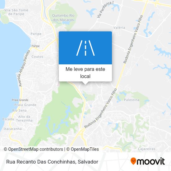 Rua Recanto Das Conchinhas mapa
