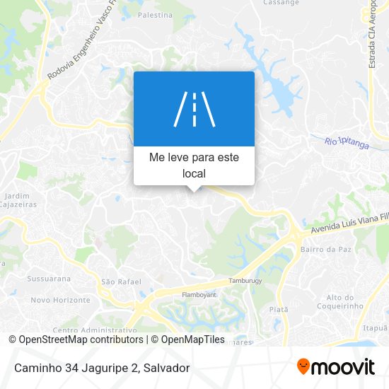 Caminho 34 Jaguripe 2 mapa