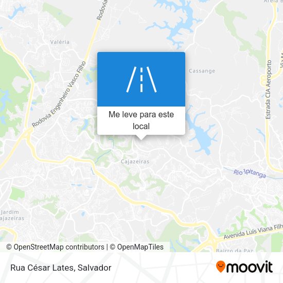 Rua César Lates mapa
