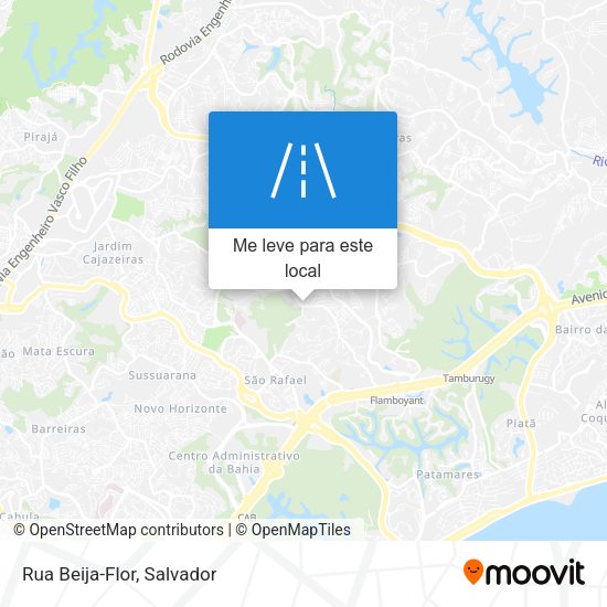 Rua Beija-Flor mapa
