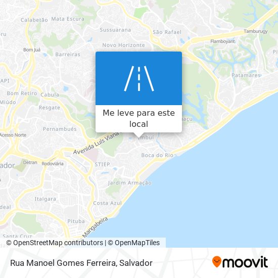 Rua Manoel Gomes Ferreira mapa