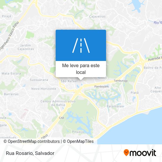 Rua Rosario mapa