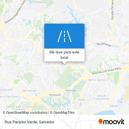 Rua Paraíso Verde mapa