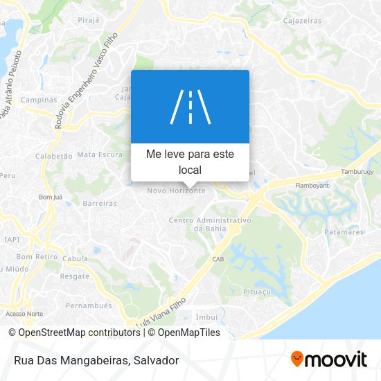 Rua Das Mangabeiras mapa