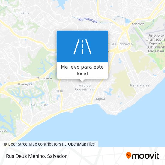 Rua Deus Menino mapa