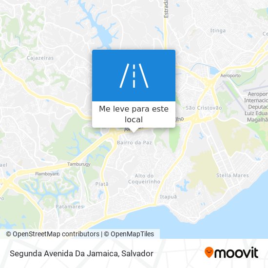 Segunda Avenida Da Jamaica mapa