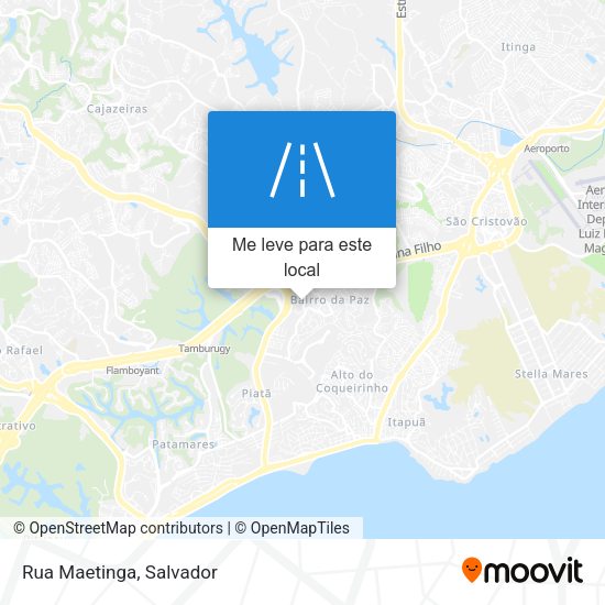 Rua Maetinga mapa
