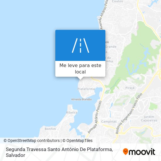 Segunda Travessa Santo Antônio De Plataforma mapa