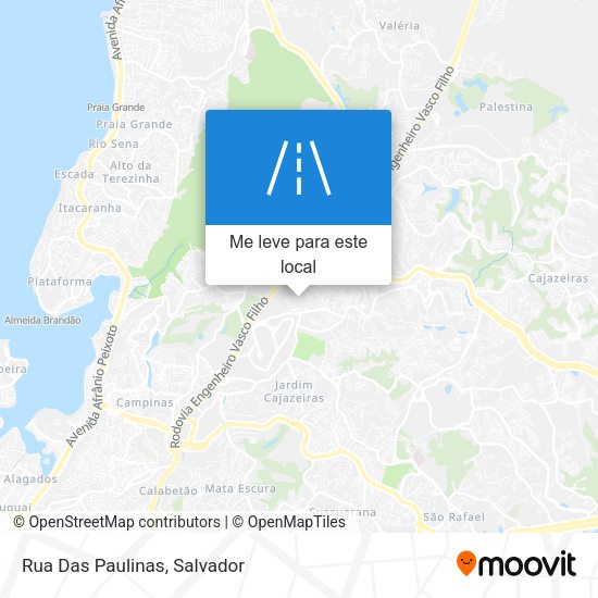Rua Das Paulinas mapa