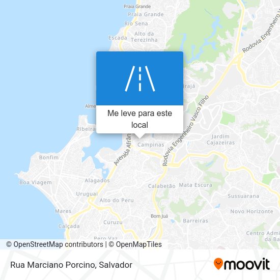 Rua Marciano Porcino mapa