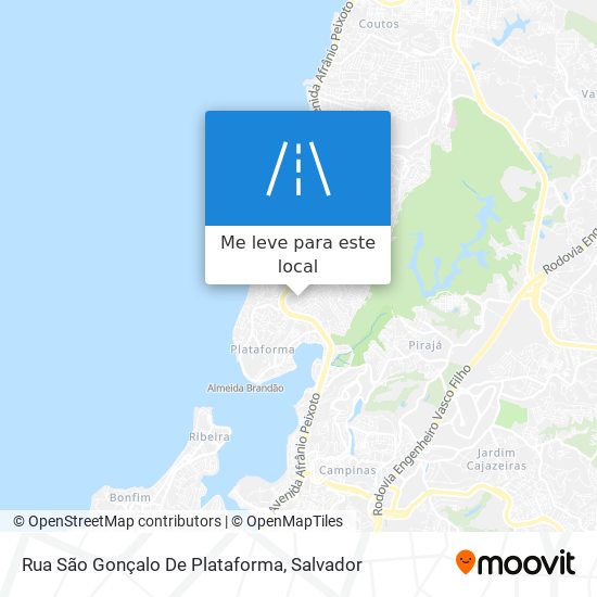 Rua São Gonçalo De Plataforma mapa