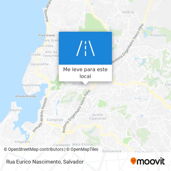 Rua Eurico Nascimento mapa