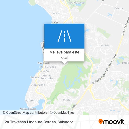 2a Travessa Lindaura Borges mapa