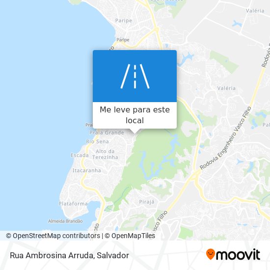 Rua Ambrosina Arruda mapa