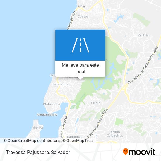 Travessa Pajussara mapa