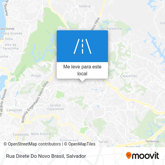 Rua Direte Do Novo Brasil mapa