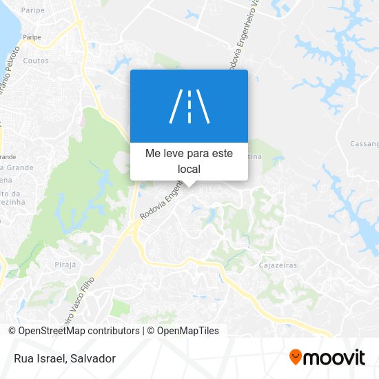 Rua Israel mapa