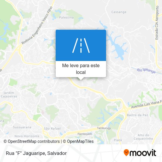 Rua "F" Jaguaripe mapa