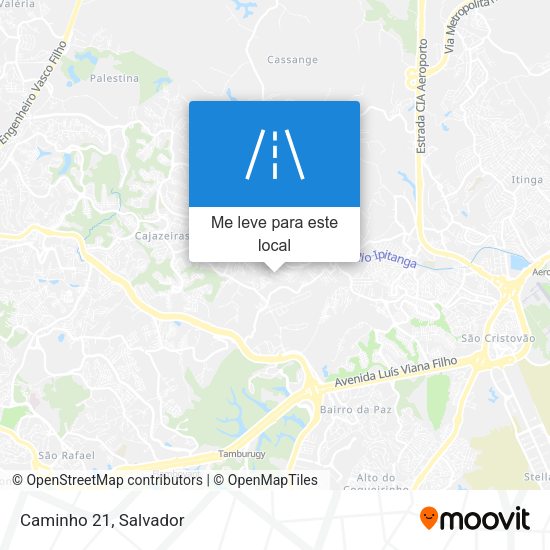 Caminho 21 mapa