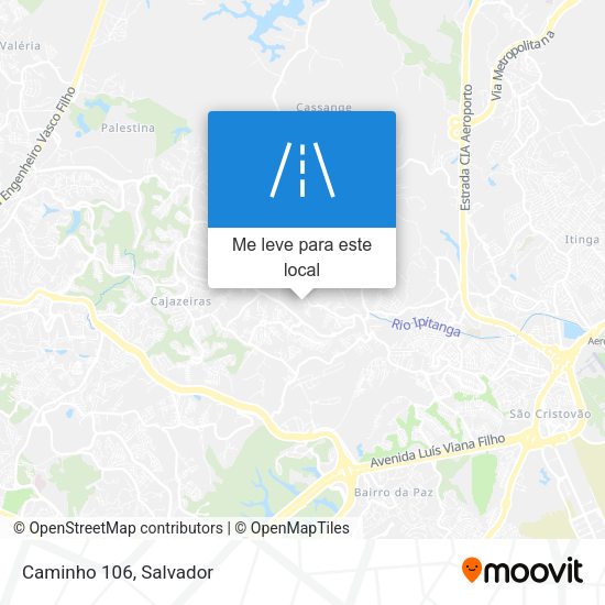 Caminho 106 mapa