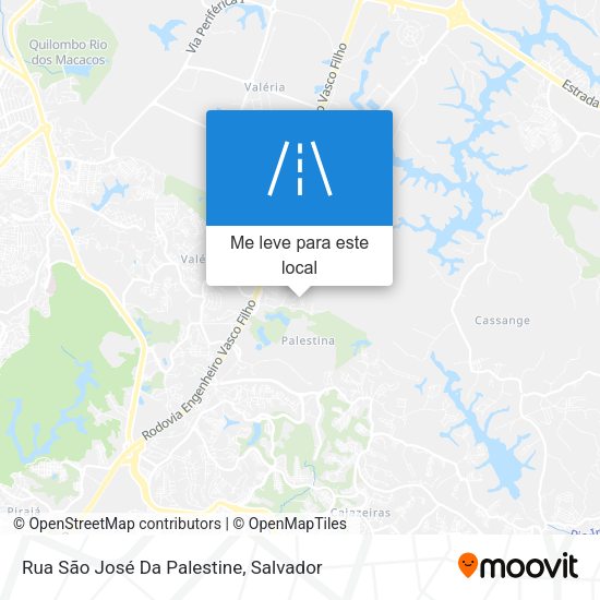 Rua São José Da Palestine mapa