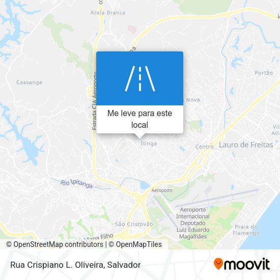 Rua Crispiano L. Oliveira mapa