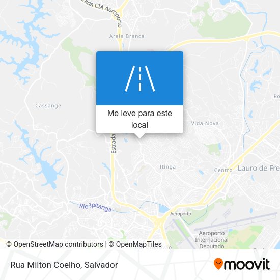 Rua Milton Coelho mapa