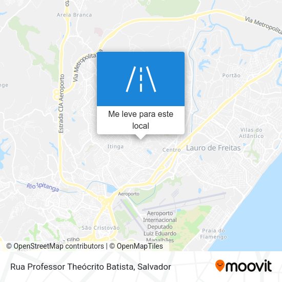 Rua Professor Theócrito Batista mapa