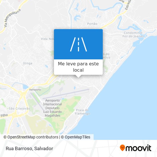 Rua Barroso mapa