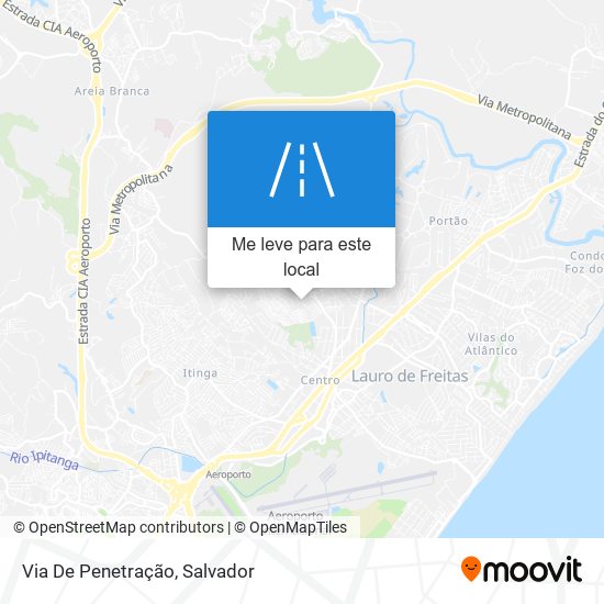 Via De Penetração mapa