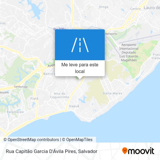 Rua Capitão Garcia D'Ávila Píres mapa