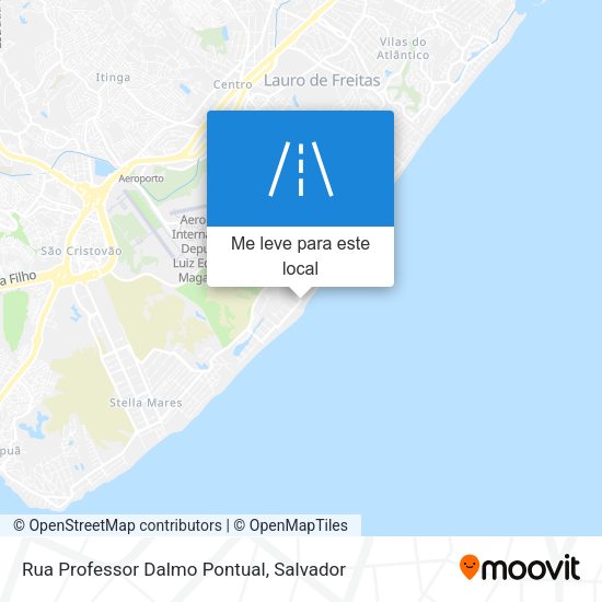 Rua Professor Dalmo Pontual mapa