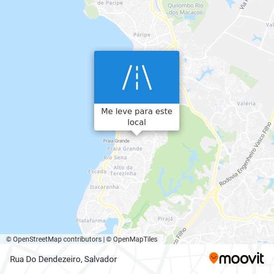 Rua Do Dendezeiro mapa