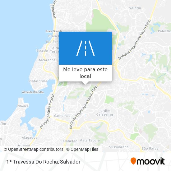 1ª Travessa Do Rocha mapa