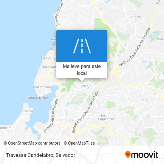 Travessa Candelabro mapa