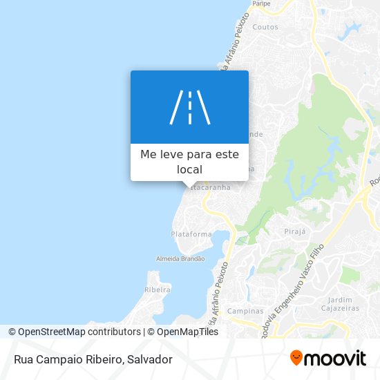 Rua Campaio Ribeiro mapa