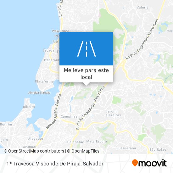 1ª Travessa Visconde De Piraja mapa