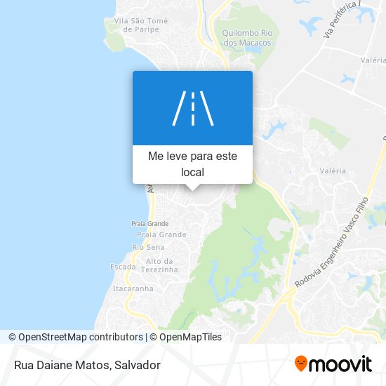 Rua Daiane Matos mapa